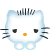 GIF animado (17852) Cara hello kitty