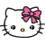 GIF animado (17854) Cara hello kitty