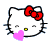 GIF animado (17856) Cara hello kitty