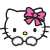GIF animado (17859) Cara hello kitty