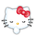 GIF animado (17863) Cara hello kitty