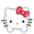 GIF animado (17874) Cara hello kitty