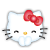 GIF animado (17880) Cara hello kitty