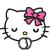 GIF animado (17881) Cara hello kitty