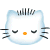 GIF animado (17886) Cara hello kitty