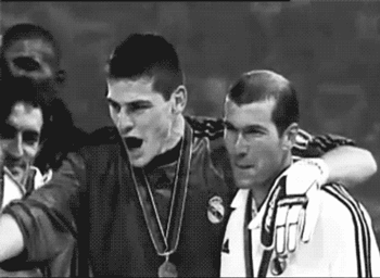 GIF animado (15894) Casillas y zidane real madrid