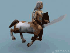 GIF animado (22096) Centauro guerrero