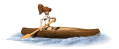 GIF animado (16422) Chica canoa