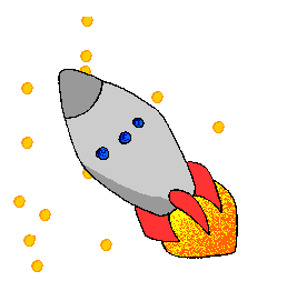 GIF animado (21064) Cohete espacial