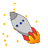 GIF animado (21064) Cohete espacial