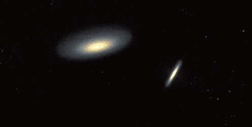 GIF animado (21141) Colision entre galaxias