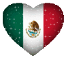 GIF animado (22525) Corazon con la bandera de mexico