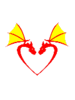 GIF animado (21898) Corazon dragones rojos
