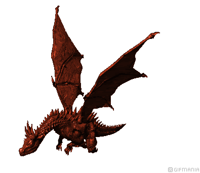 GIF animado (21905) Dragon rojo adulto