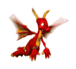 GIF animado (21912) Dragon rojo volando