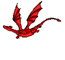 GIF animado (21913) Dragon rojo volando