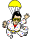 GIF animado (16312) Elvis paracaidista