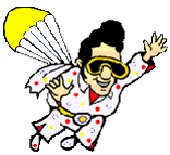 GIF animado (16313) Elvis paracaidista