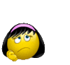 GIF animado (20358) Emoticon femenino aburrido