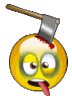 GIF animado (20685) Emoticon terror hacha