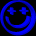 GIF animado (20209) Emoticono azul animado