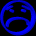 GIF animado (20210) Emoticono azul disgustado