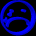 GIF animado (20213) Emoticono azul llorando