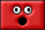 GIF animado (20260) Emoticono cuadrado rojo