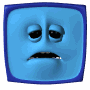 GIF animado (20265) Emoticono cuadrado triste