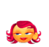 GIF animado (20367) Emoticono femenino amor