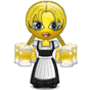 GIF animado (20377) Emoticono femenino cervezas