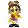 GIF animado (20379) Emoticono femenino chicle