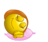 GIF animado (20382) Emoticono femenino durmiendo