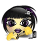 GIF animado (20388) Emoticono femenino gotica