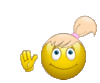 GIF animado (20393) Emoticono femenino hola