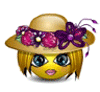 GIF animado (20421) Emoticono mujer sombrero