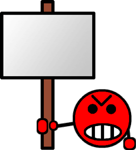 GIF animado (20619) Emoticono rojo cartel
