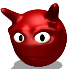 GIF animado (20624) Emoticono rojo cuernos