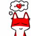 GIF animado (20630) Emoticono rojo enamorado