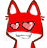 GIF animado (20633) Emoticono rojo enamorado