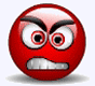 GIF animado (20636) Emoticono rojo enfadado