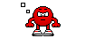 GIF animado (20638) Emoticono rojo enfadado