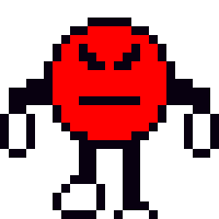 GIF animado (20643) Emoticono rojo enfadado