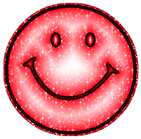 GIF animado (20649) Emoticono rojo glitter