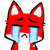 GIF animado (20658) Emoticono rojo llorando