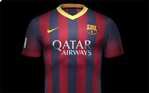 Imagen GIF de Equipaciones de fc barcelona animado