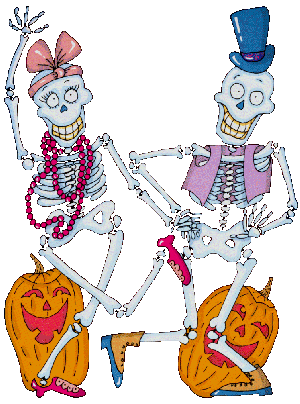 GIF animado (23194) Esqueleto halloween