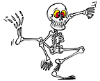 GIF animado (23195) Esqueleto halloween