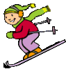 GIF animado (15687) Esquiador