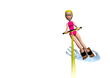 Imagen GIF de Esquiadora acuatica animado